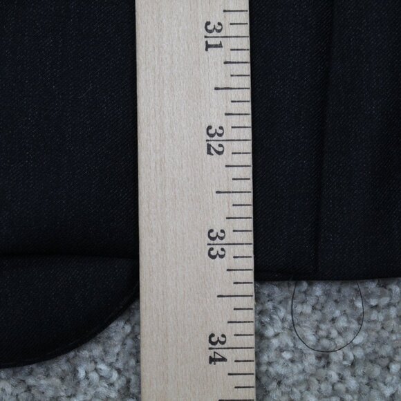 Samuelsohn Blazer Mens 44L Black Wool 2 Button Single Vent Sports Jacket Coat - Picture 13 of 13